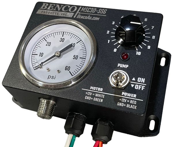BENCO 12V Motor Control with stainless steel gauge, MSC30-SSG
